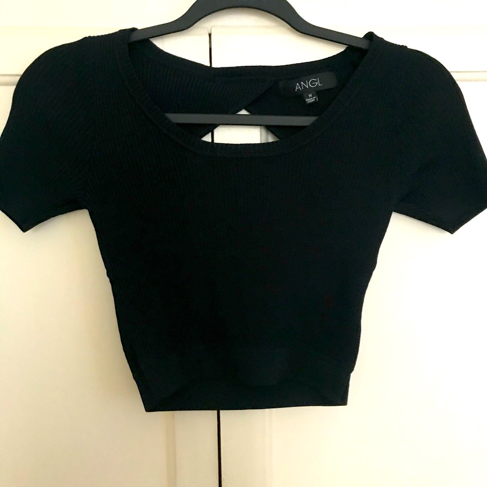 Black crop top